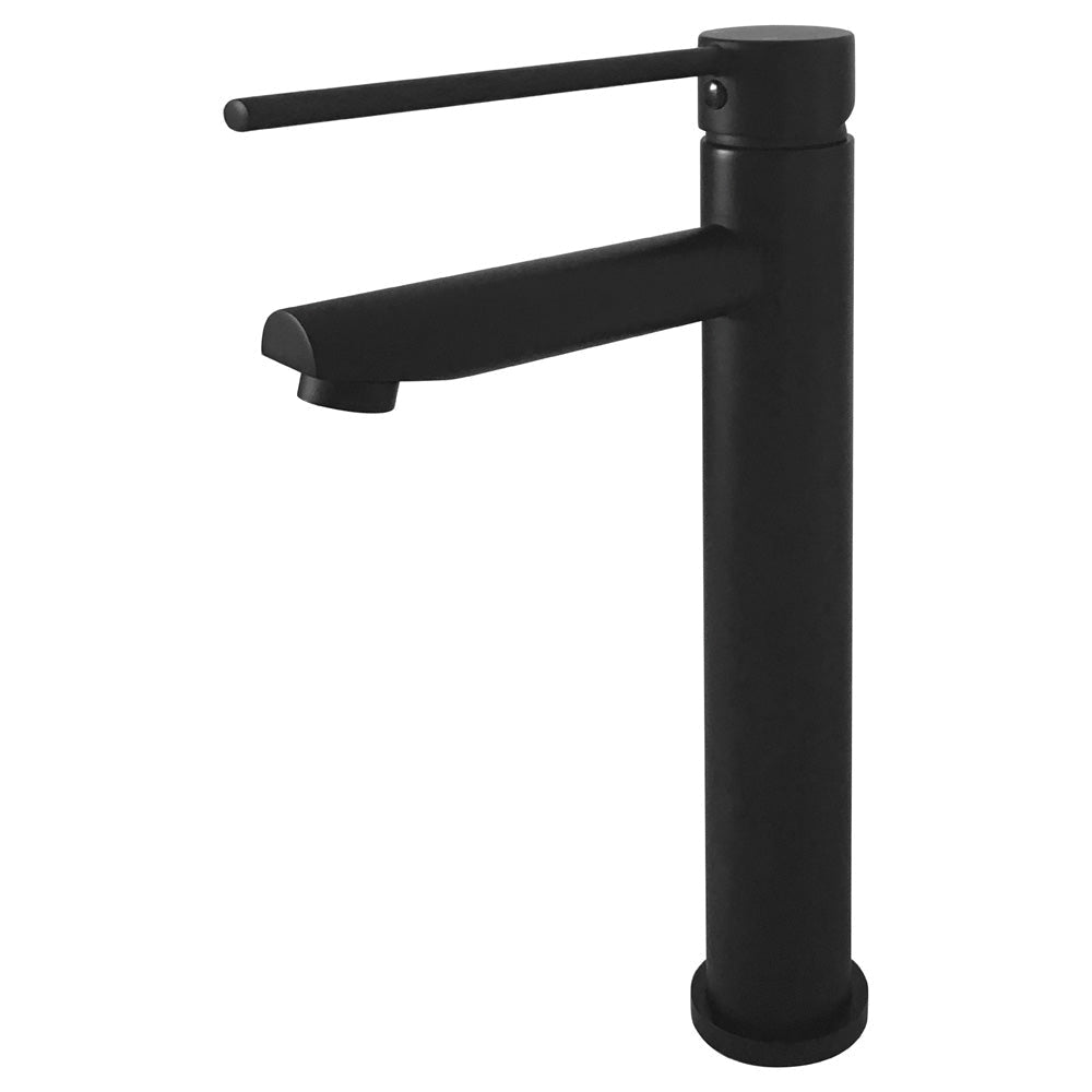 Fienza 225107D Hustle Care Matte Black Tall Basin Mixer Tap - Tall Basin Mixer