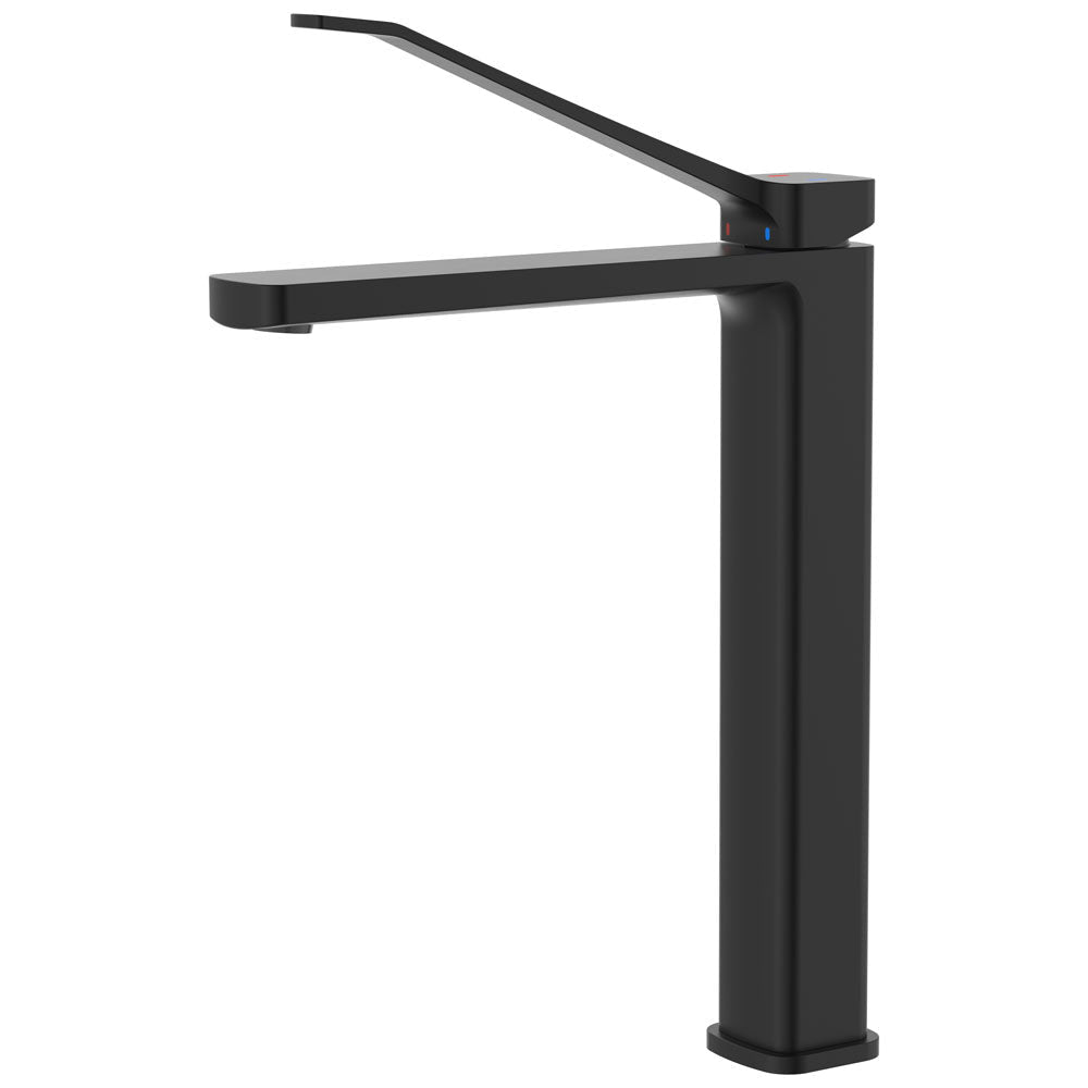 Fienza 233107DB Tono Care Tall Basin Mixer Matte Black - Mixer Taps Care and Assisted Living