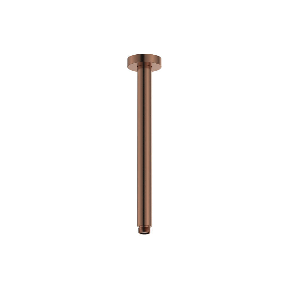 Fienza 422114CO Kaya Round Shower Dropper Brushed Copper - Shower Ceiling Arms