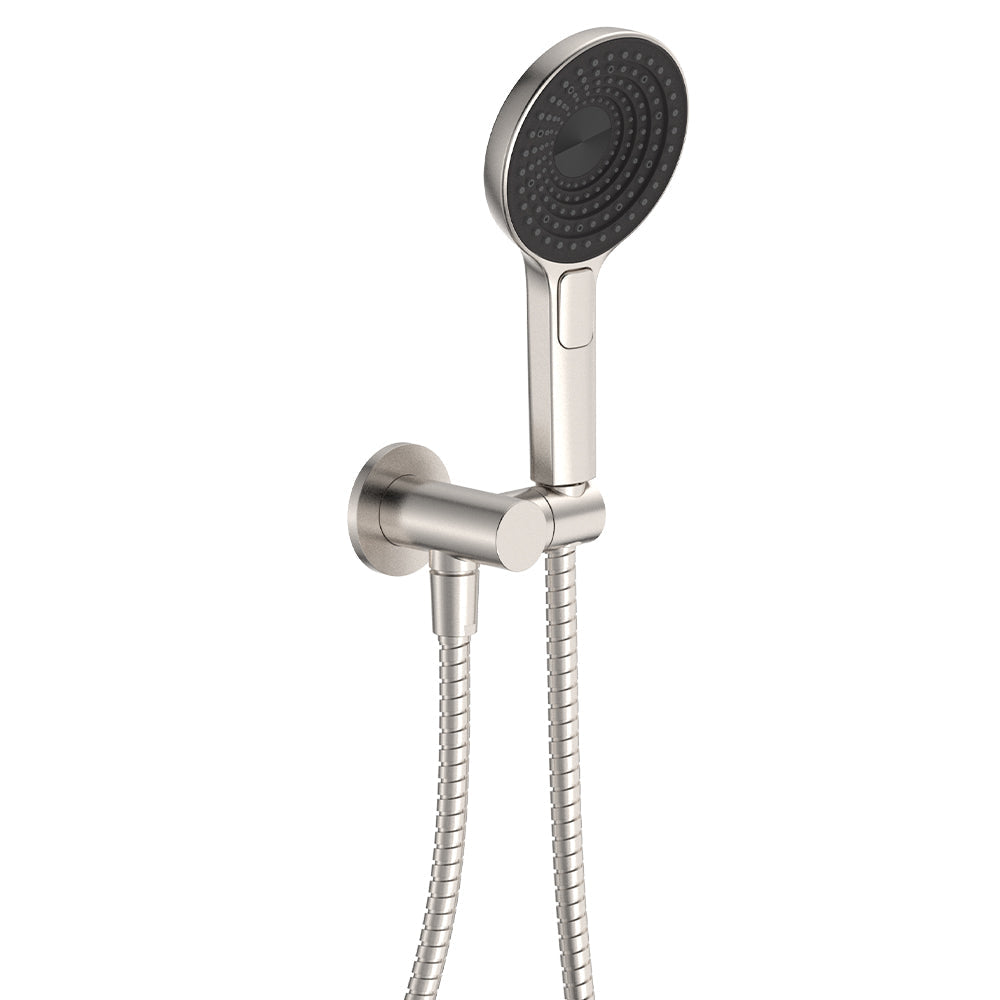 Fienza 433140BN Kuro Hand Shower Round Plate Round Head Brushed Nickel