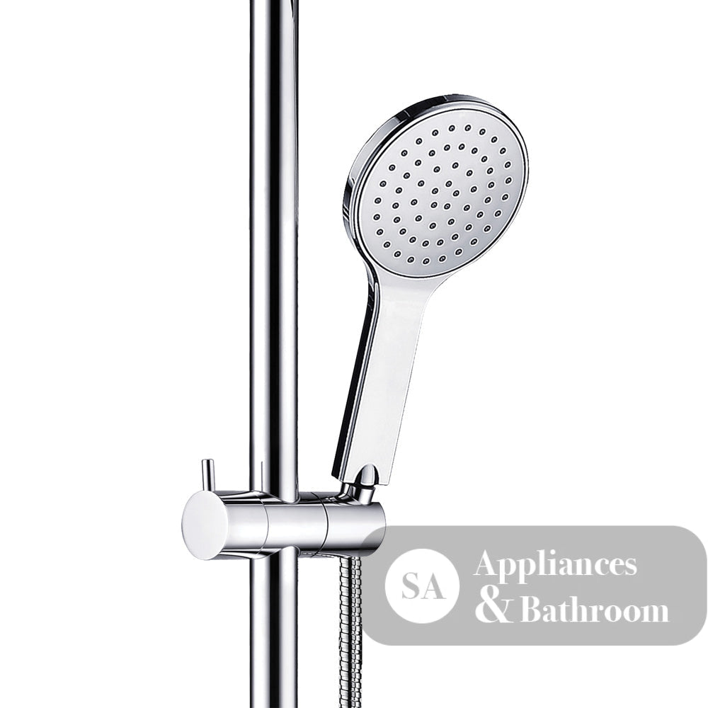 Fienza 444113RH Luciana Care Chrome Right Hand Inverted T Rail Shower - Rail Shower