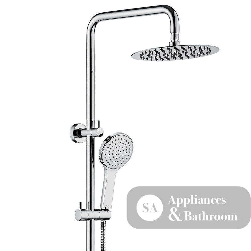 Fienza Kaya Chrome Twin Shower 455109 Showers