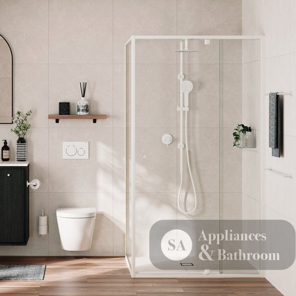 Fienza 455109MW Kaya Twin Shower Matte White - Twin Showers