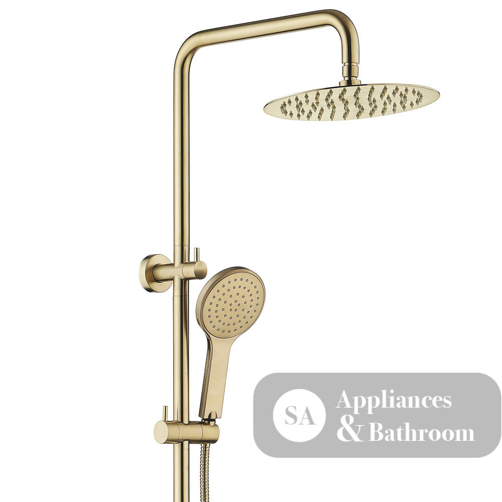 Fienza Kaya Urban Brass Twin Shower 455109Ub Showers