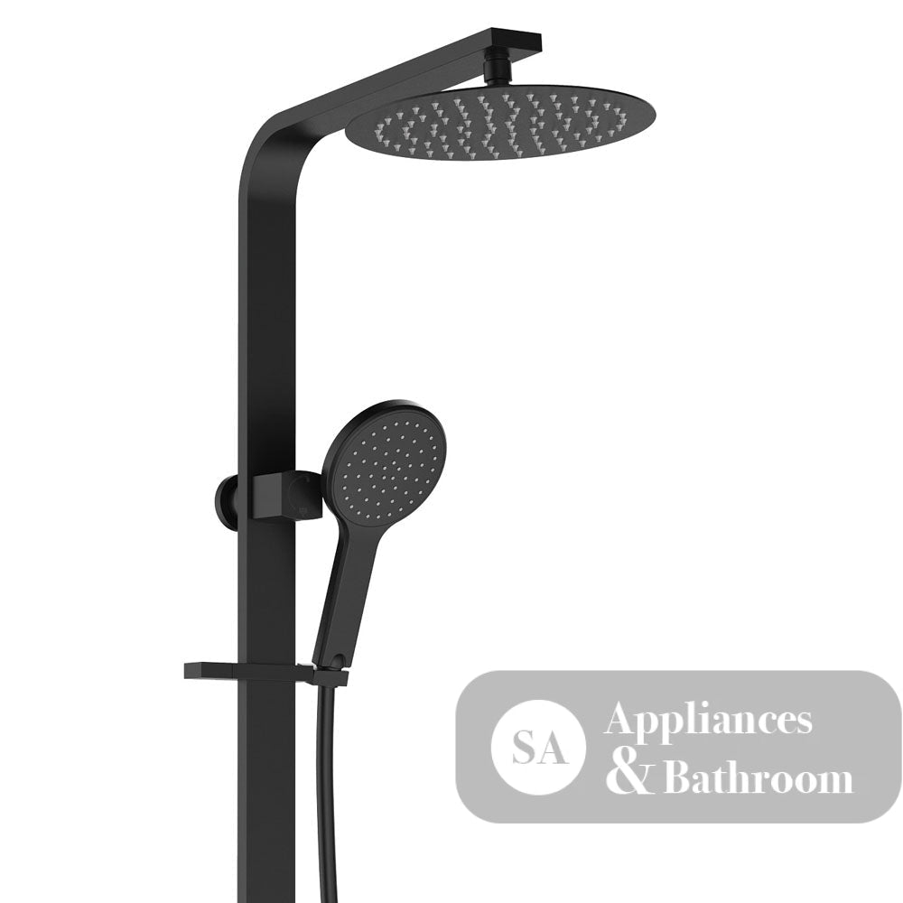 Fienza Kaya Deluxe Twin Shower Matte Black 455119B Showers