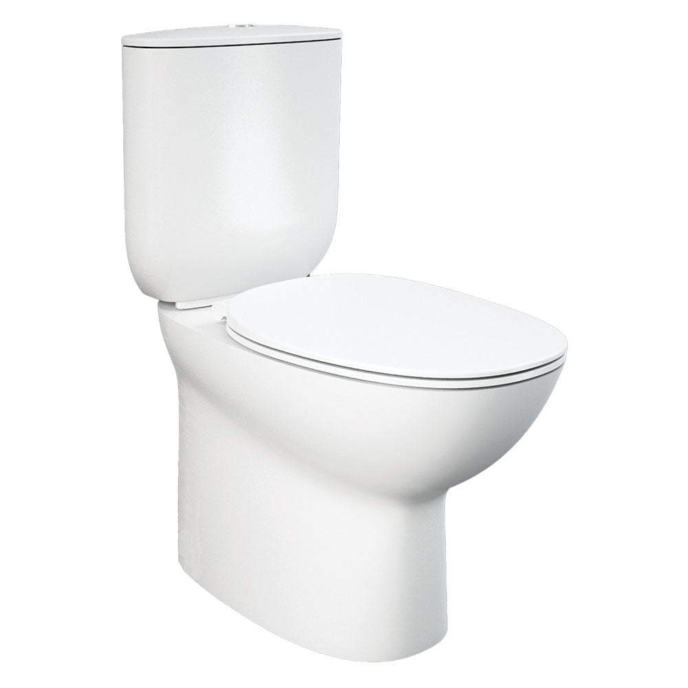 Fienza 576139W Morning Back To Wall Toilet Suite P Trap Bottom Inlet Alpine White - Toilet Suites