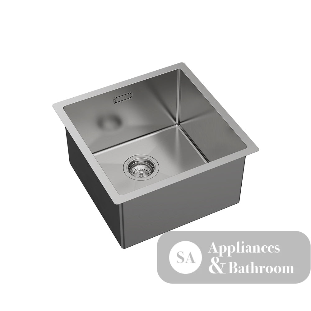 Fienza 68504 Hana 504 30L Stainless Steel Laundry Sink with Overflow - Laundry Insert Sinks