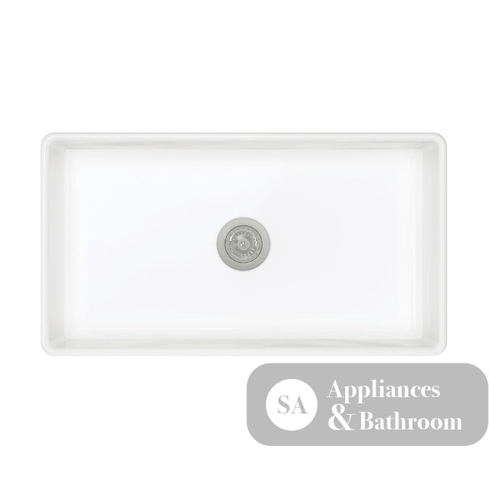 Fienza 68706 Olivia Large Single Butler Sink 840X460X255Mm White - Special Order Kitchen Sinks