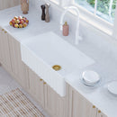 Fienza 68706 Olivia Large Single Butler Sink 840X460X255Mm White - Special Order Kitchen Sinks