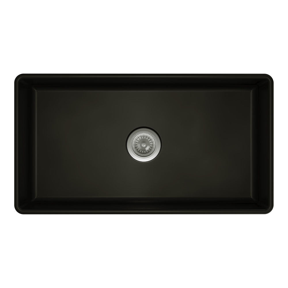 Fienza 68708 Benson Large Single Butler Sink Matte Black - Special Order Kitchen Sinks