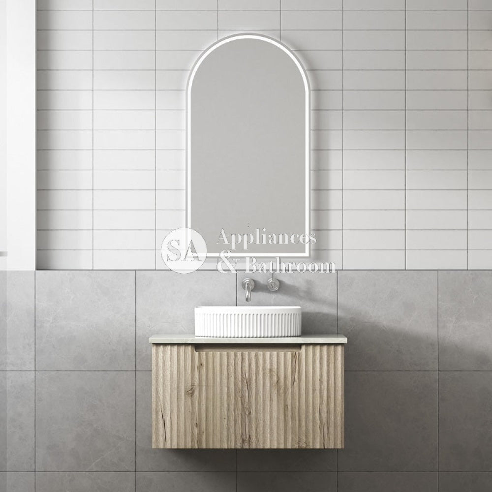 Fienza 750mm Calder Fluted Wall Hung Vanity CAWH44-750-ST Vanity Units