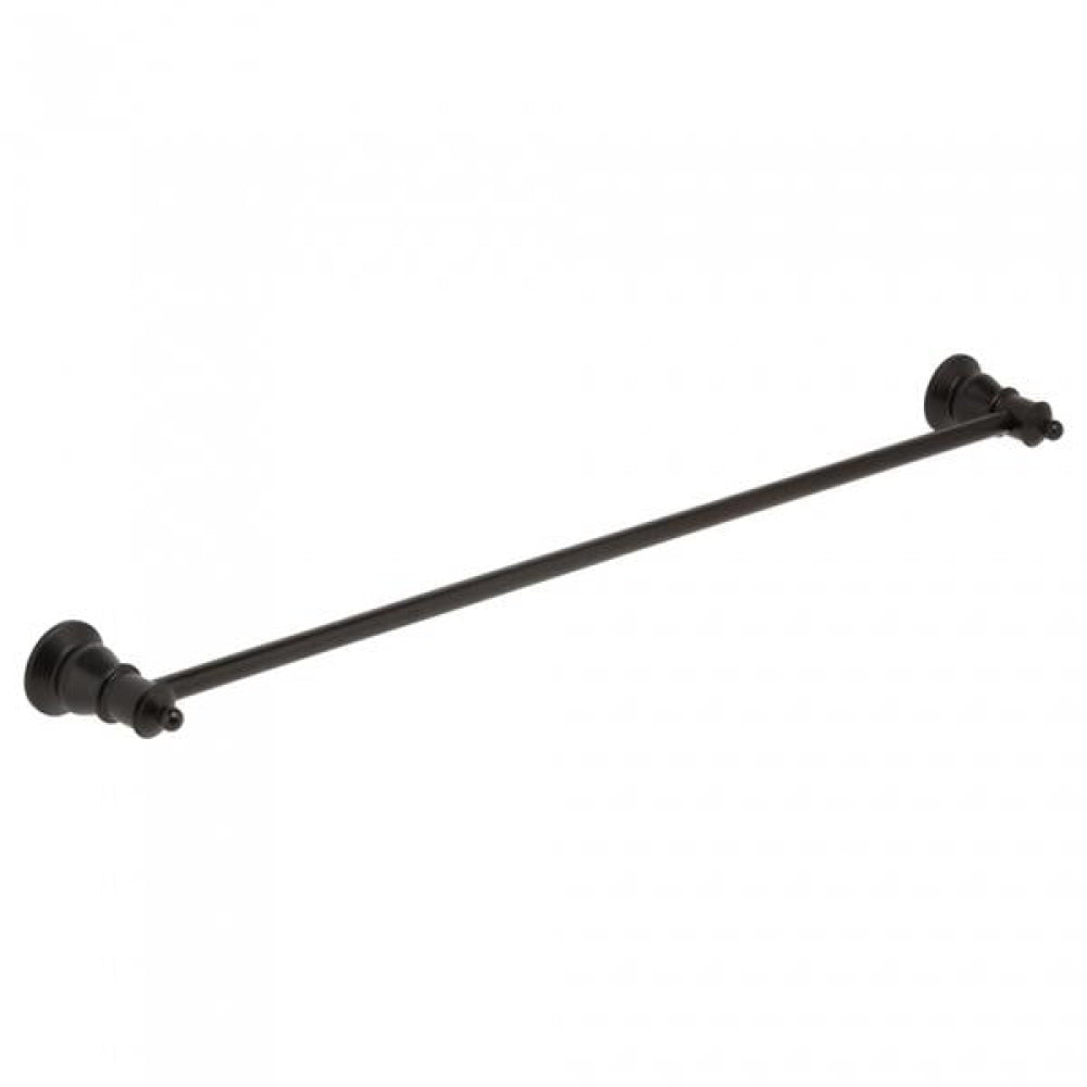 Fienza 81001B Adjustable Lillian Single Towel Rail Matte Black - Towel Rail