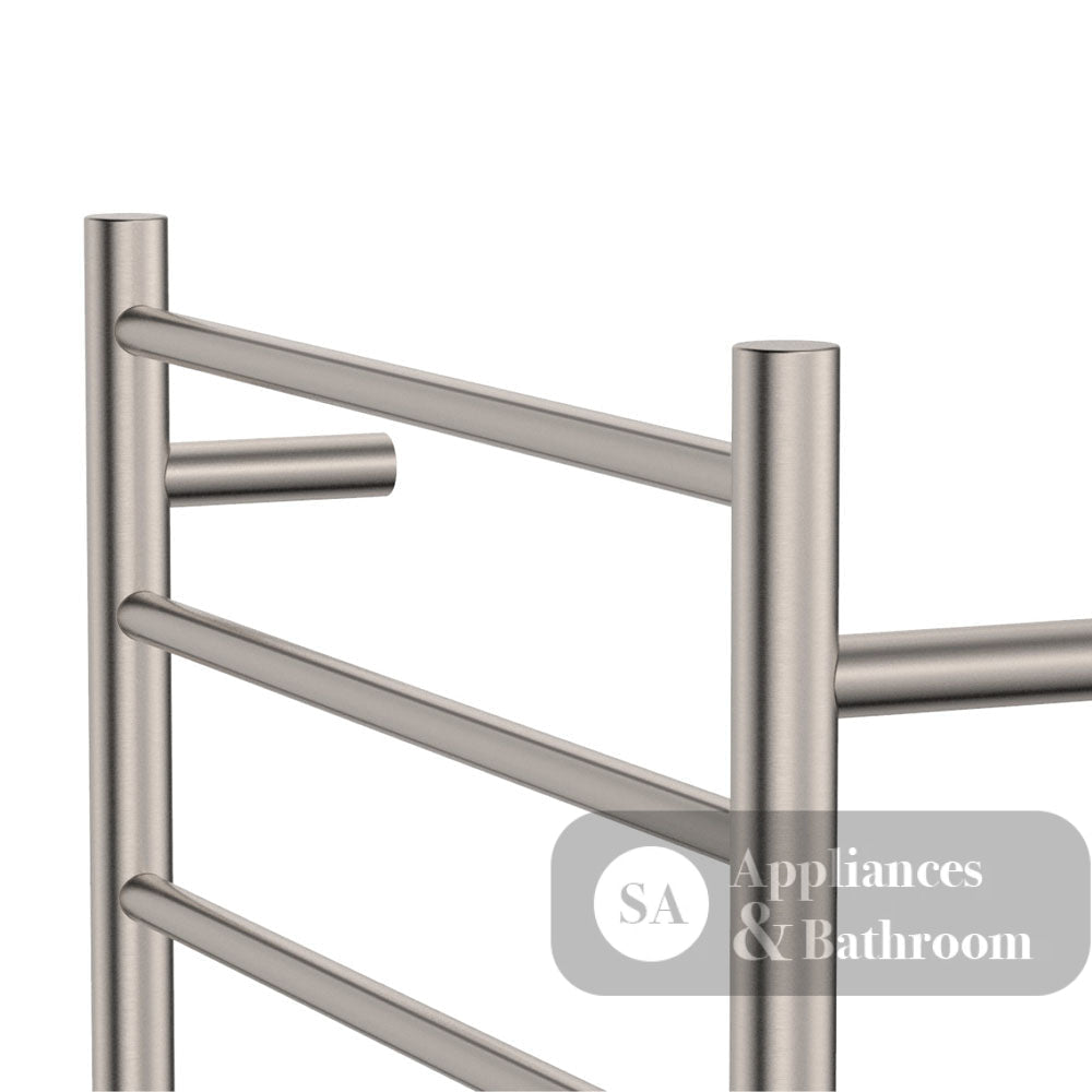 Fienza 8276080BN Isabella Heated Towel Rail 600 x 800mm Brushed Nickel