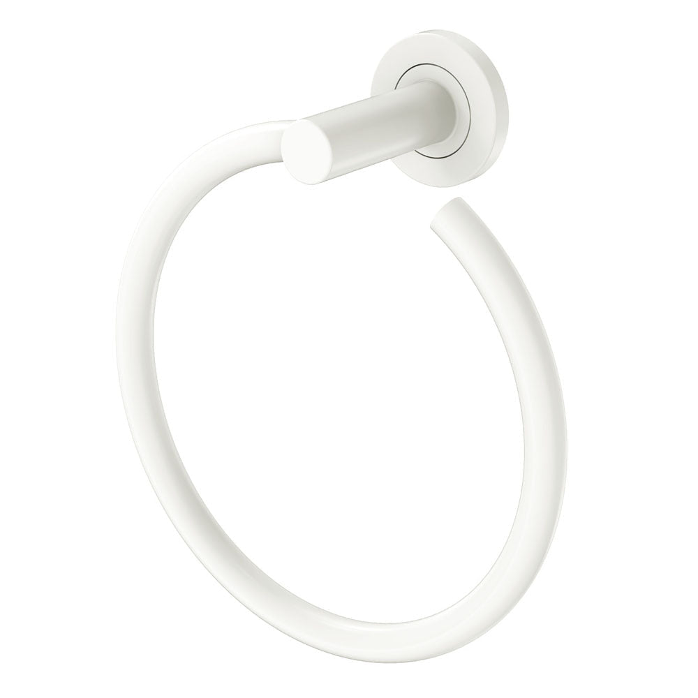Fienza 82802MW Kaya Hand Towel Ring Matte White - Bathroom Accessories
