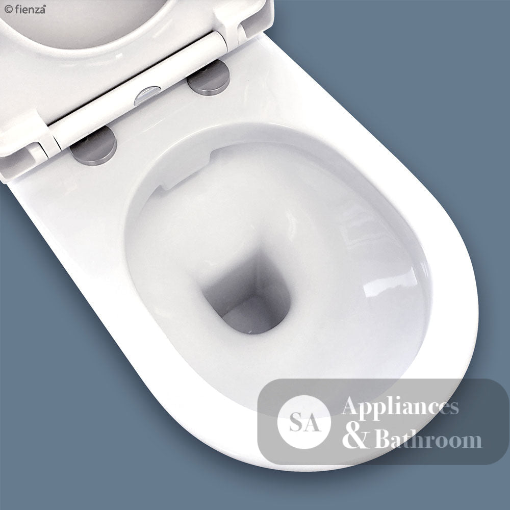 Fienza 840047W Resort Toilet Pan & Seat Only P Trap White - Toilet Suites