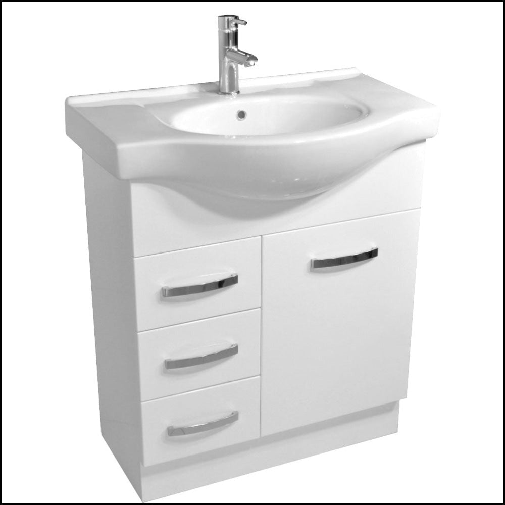 Fienza Antonio 75Ekwr 750Mm White Vanity Unit - Special Order Units