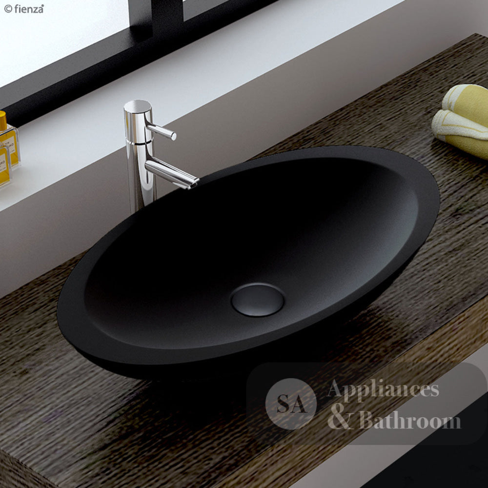Fienza CSB01-MB Bahama Above Counter Solid Surface Basin Matte Black - Basins