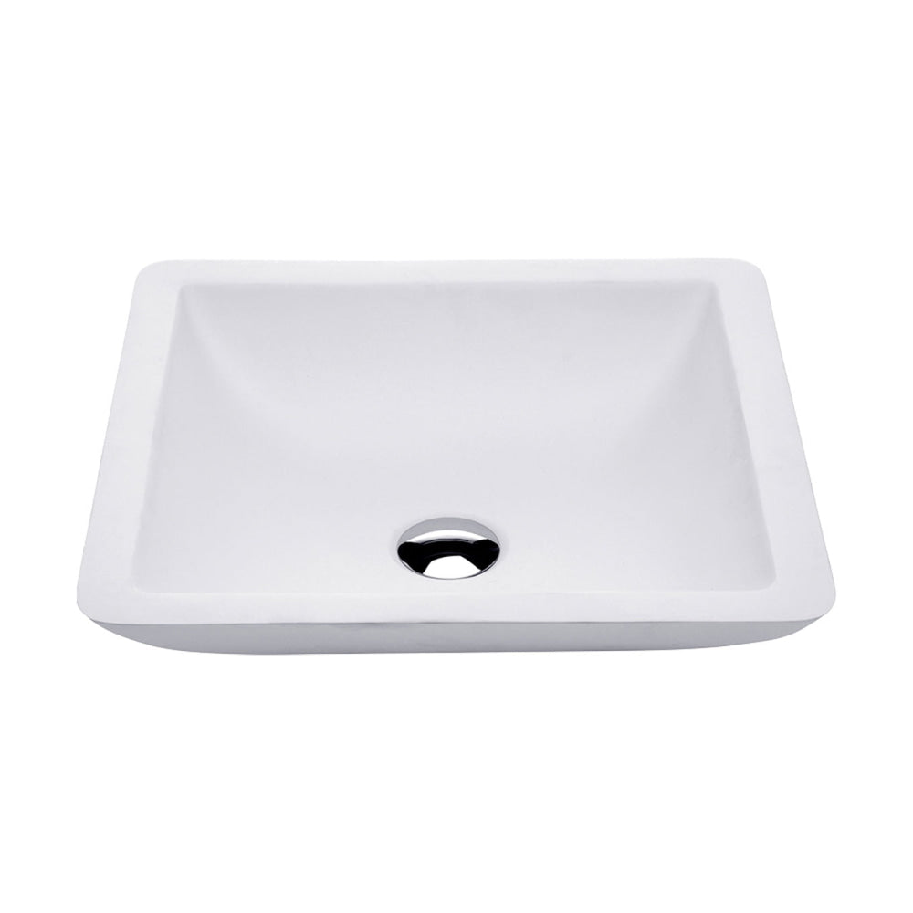 Fienza CSB02 Classique 420mm Above Counter Solid Surface Basin Matte White - Basins