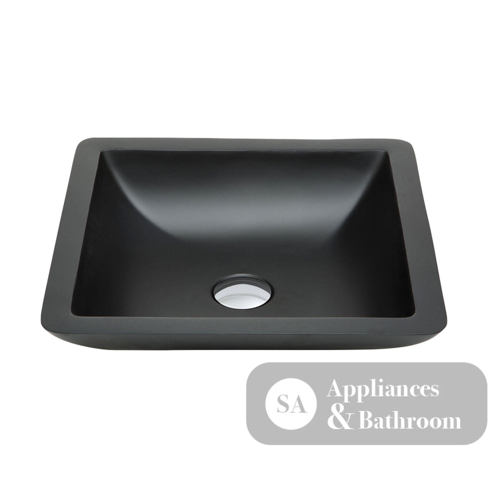 Fienza CSB02-MB Classique Above Counter Solid Surface Basin Matte Black - Basins