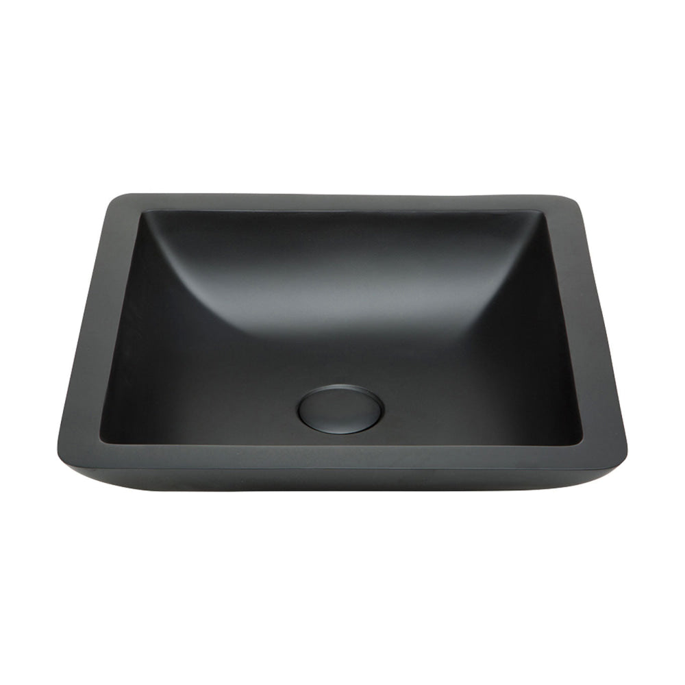 Fienza CSB02-MB Classique Above Counter Solid Surface Basin Matte Black - Basins