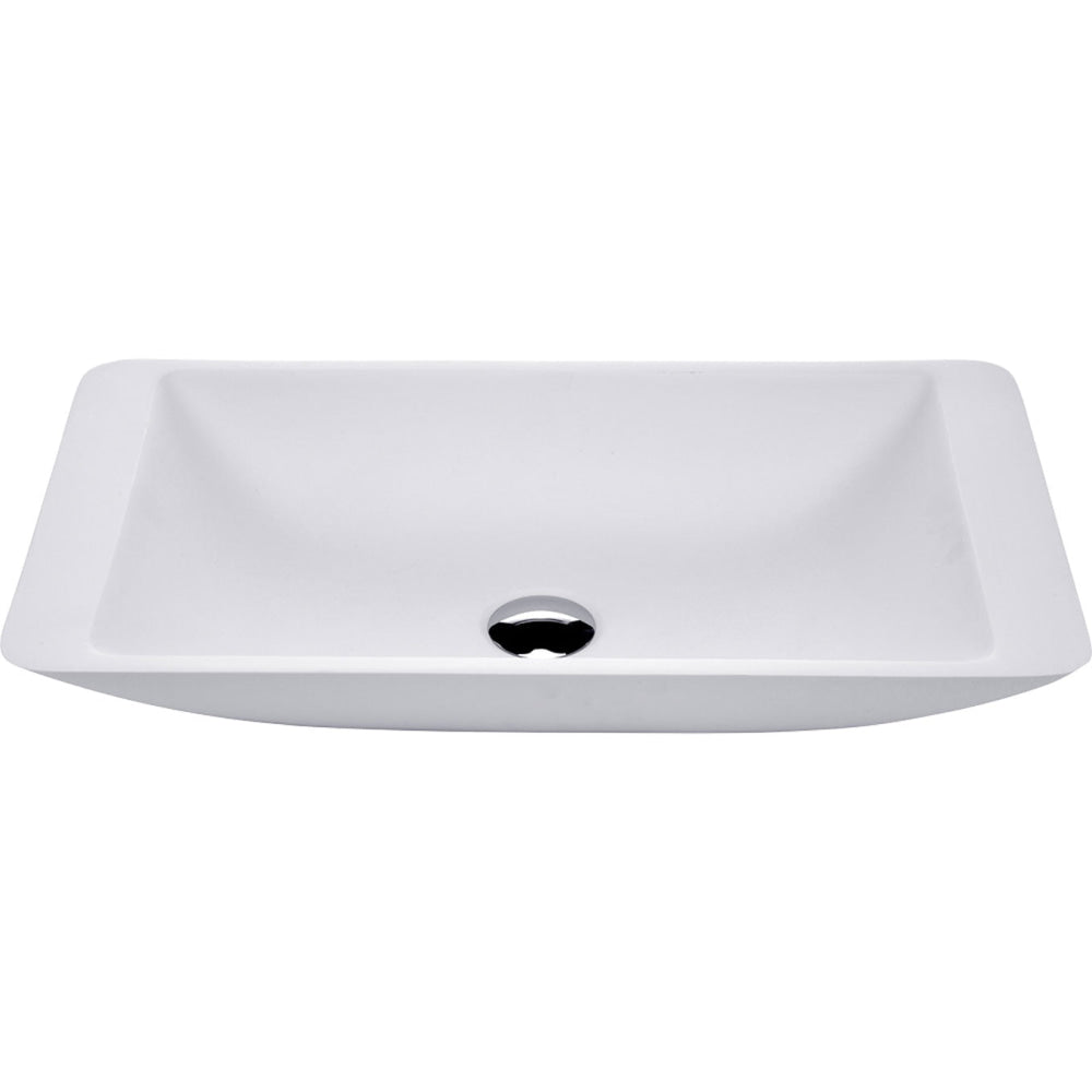 Fienza CSB03 Classique 600mm Above Counter Solid Surface Basin Matte White - Basins