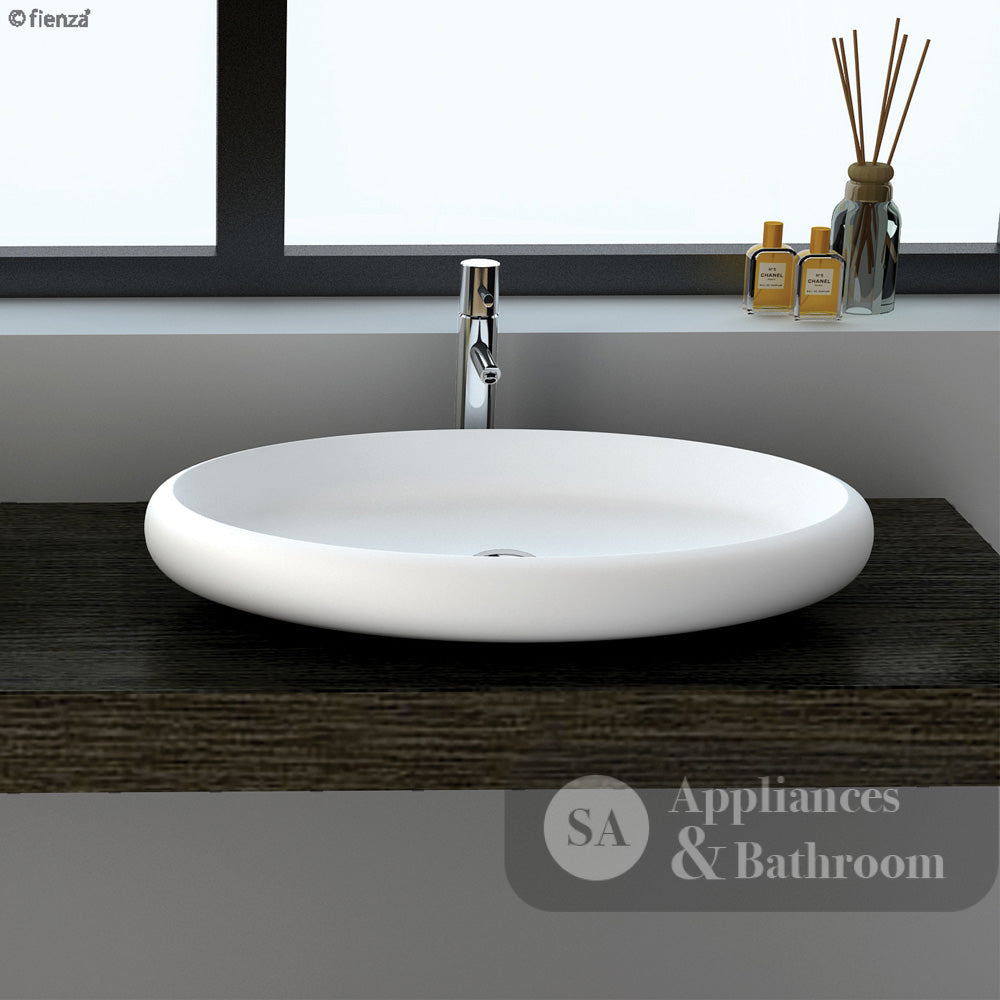 Fienza CSB088 Antonia Cast Stone Solid Surface Basin Matte White - Basins
