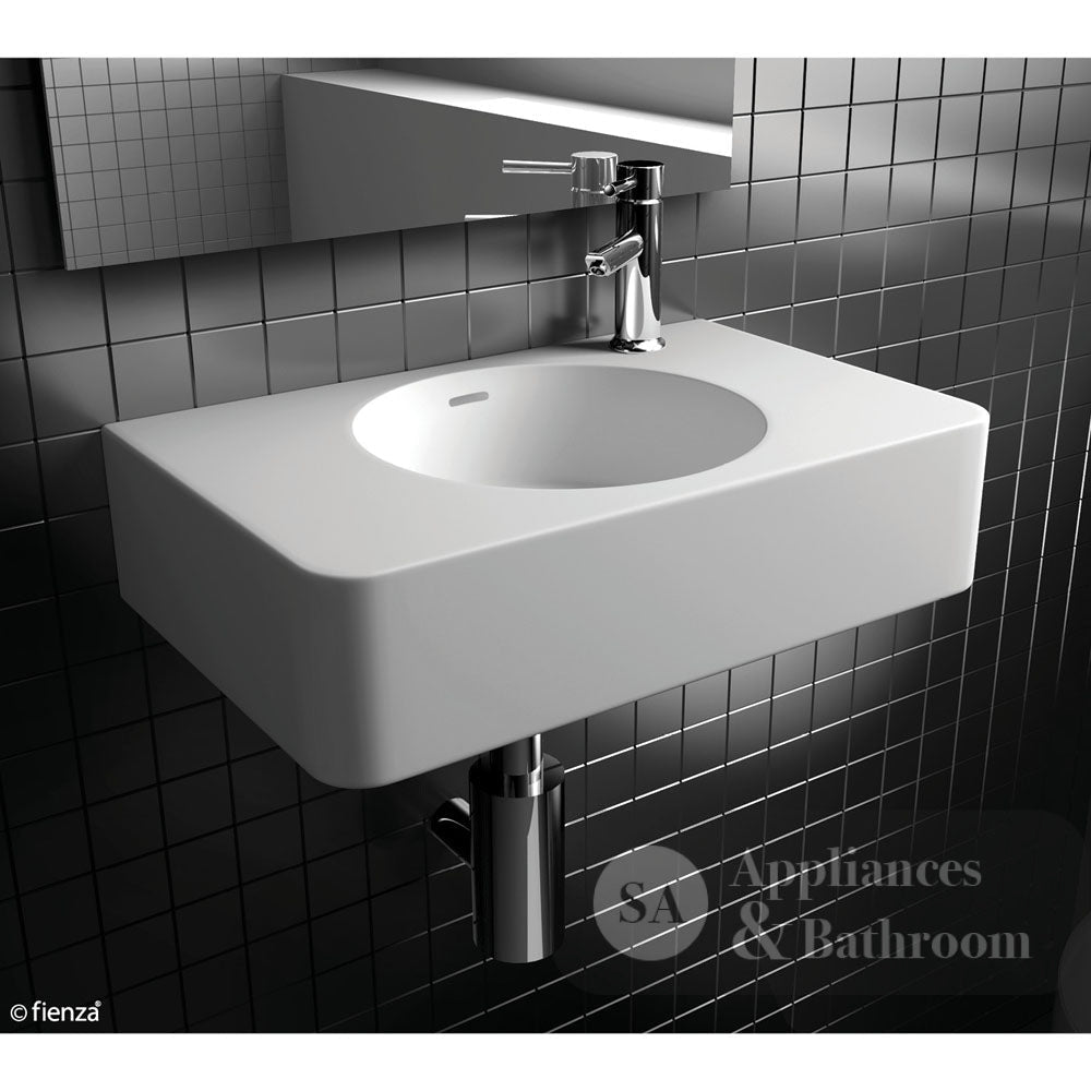 Fienza CSB11-47NO Encanto 470 Cast Stone Wall Basin No Tap Hole No Overflow - Basins