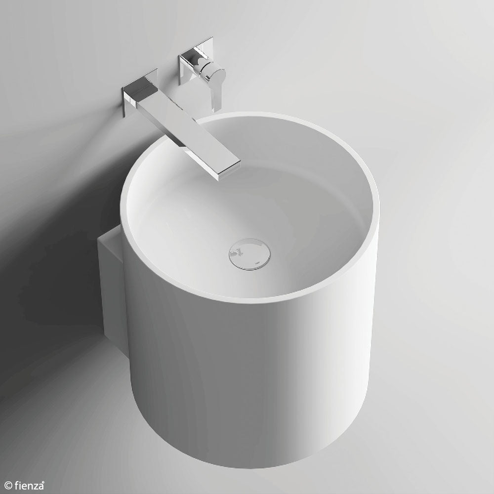 Fienza CSB2013 Livo Solid Surface Wall Hung Basin Matte White - Basins