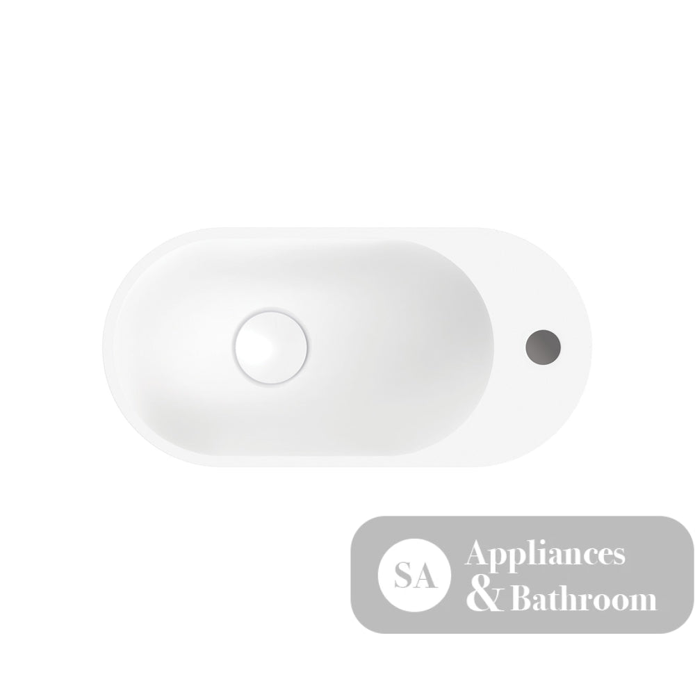 Fienza CSB311-1 Ari Cast Stone Wall Basin One Tap Hole - Basins