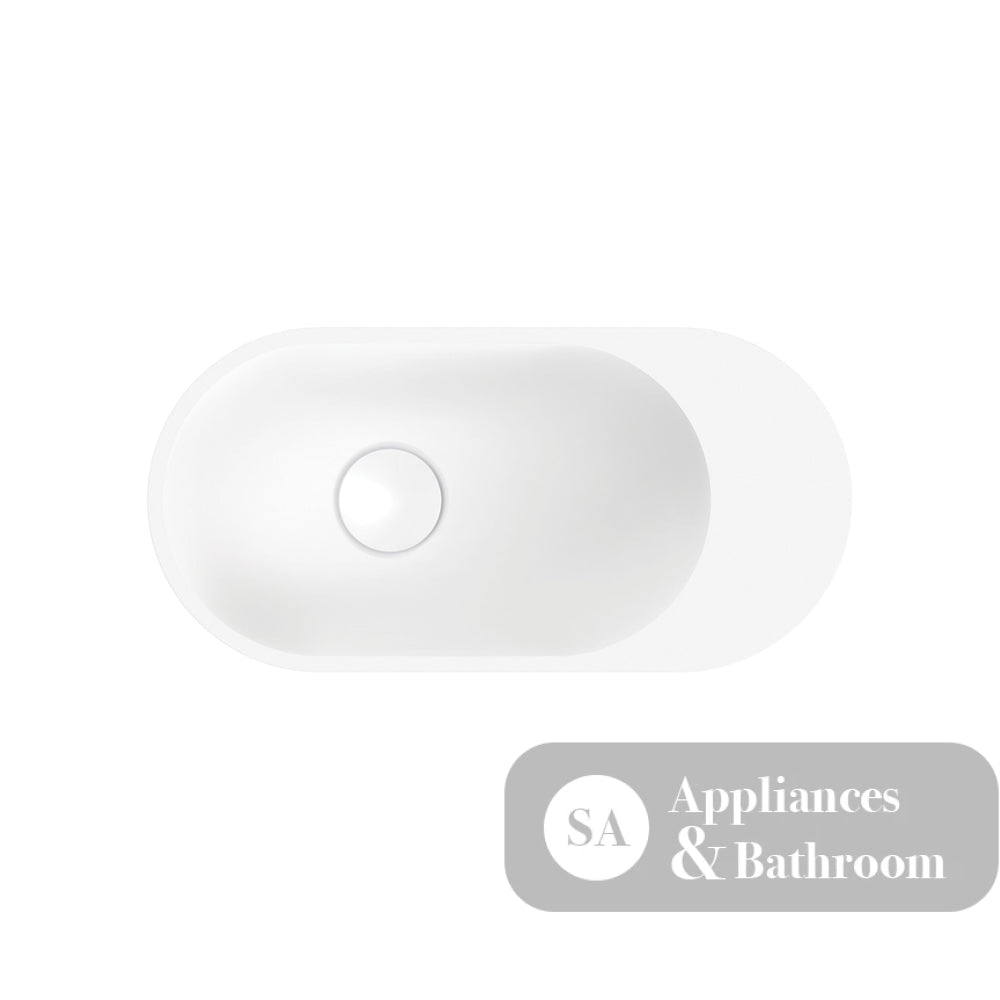 Fienza CSB311 Ari Cast Stone Wall Basin No Tap Hole - Basins