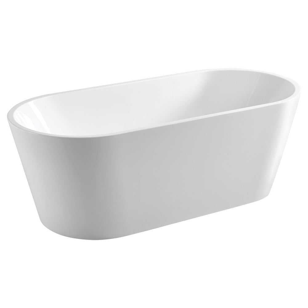 Fienza Empire Freestanding Acrylic Bath Gloss White - 1400mm - Freestanding Bath