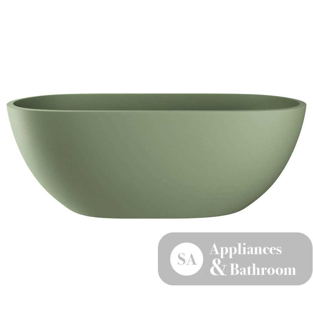 Fienza FC12SG Jada Concrete Bath Sage - Freestanding Bath