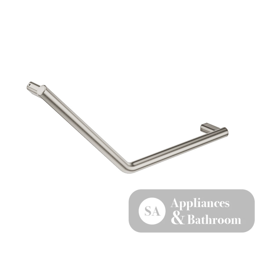 Fienza FC4141BN 135° Care Slimline Ambulant Care Reversible Left/Right Hand Grab Rail Brushed Nickel - Grab Rail