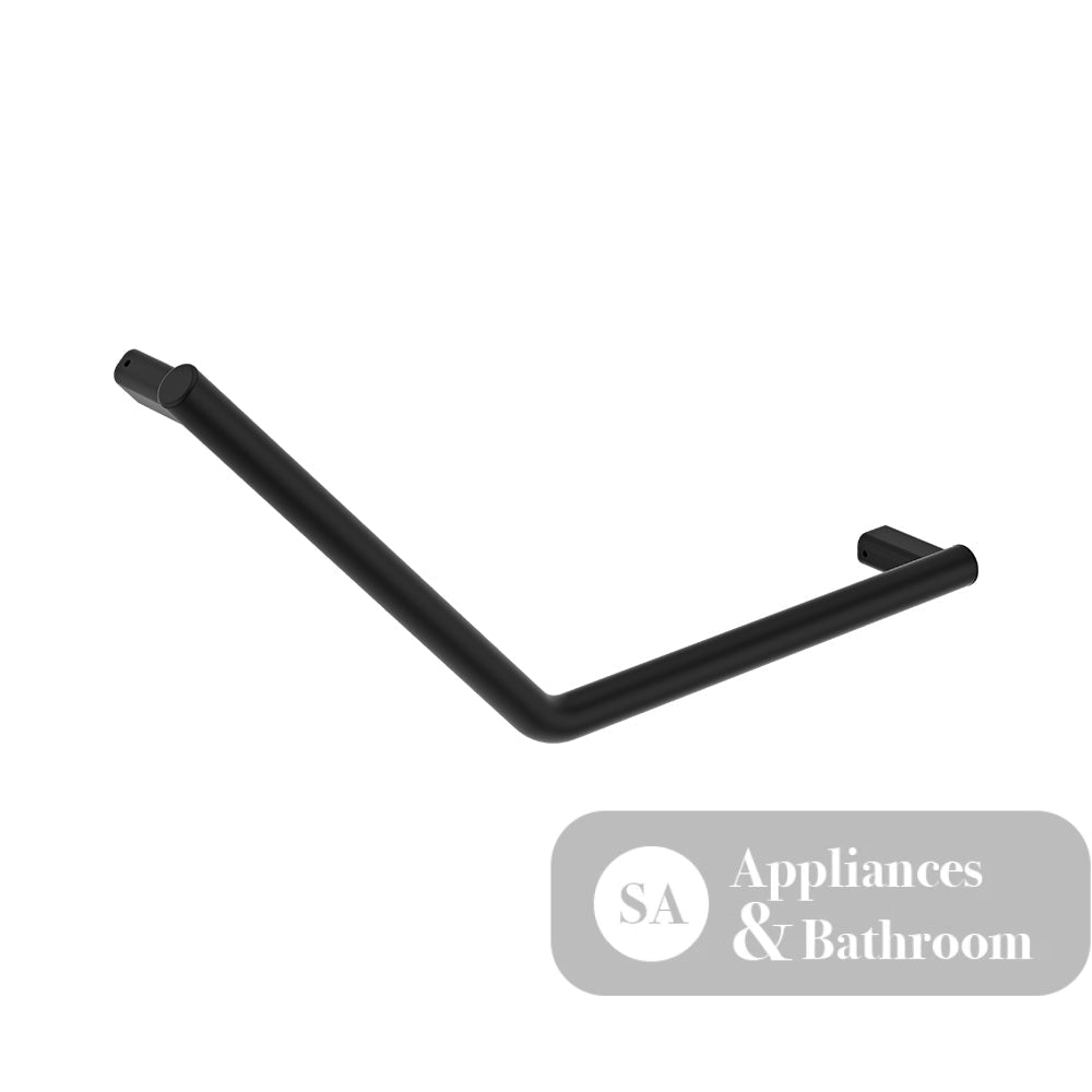 Fienza FC4141MB 135° Care Slimline Ambulant Care Reversible Left/Right Hand Grab Rail Matte Black - Grab Rail
