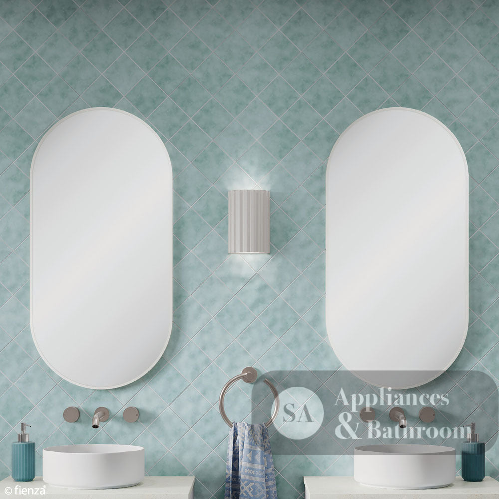 Fienza FMP4590W Empire Matte White Framed Mirror 450 x 900mm - Mirrors