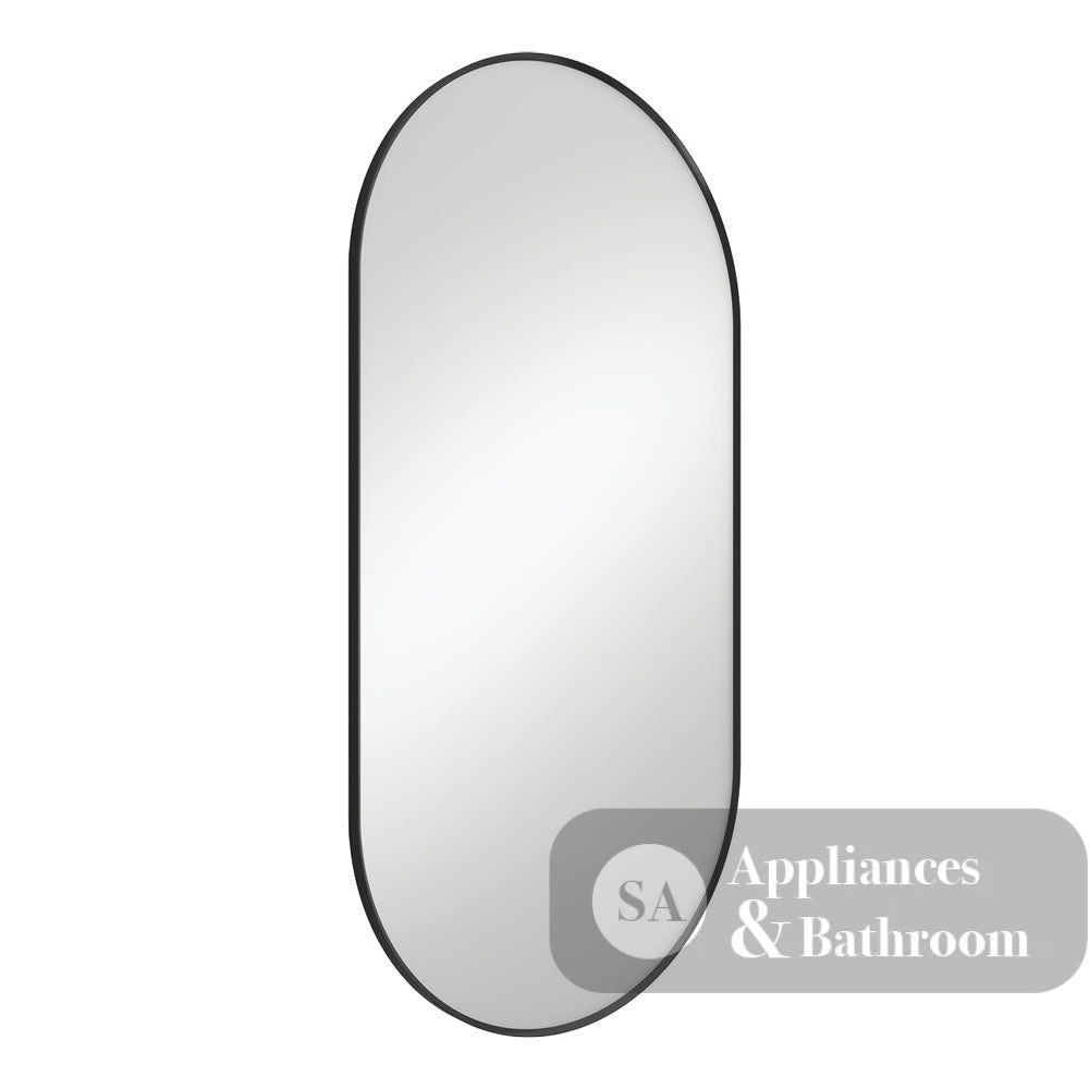 Fienza FMP60120B Empire Matte Black Framed Mirror 600 x 1200mm - Mirrors