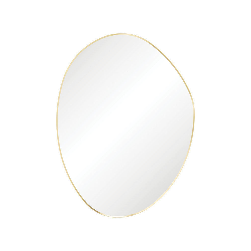 Fienza FMPA90120UB Pebble Urban Brass Asymmetrical Framed Mirror 900 x 1200mm - Mirrors