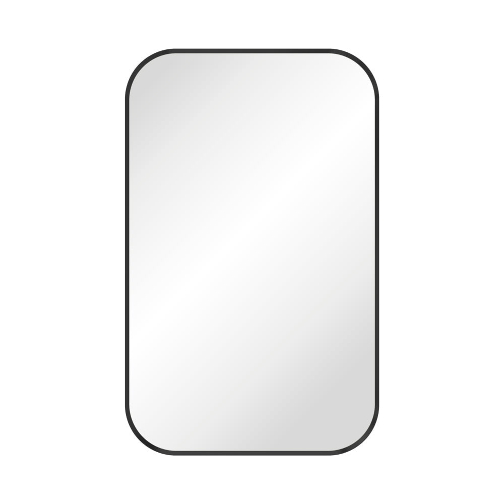 Fienza FMSS5080B Tono Matte Black Soft Square Framed Mirror 500 x 800mm - Mirrors