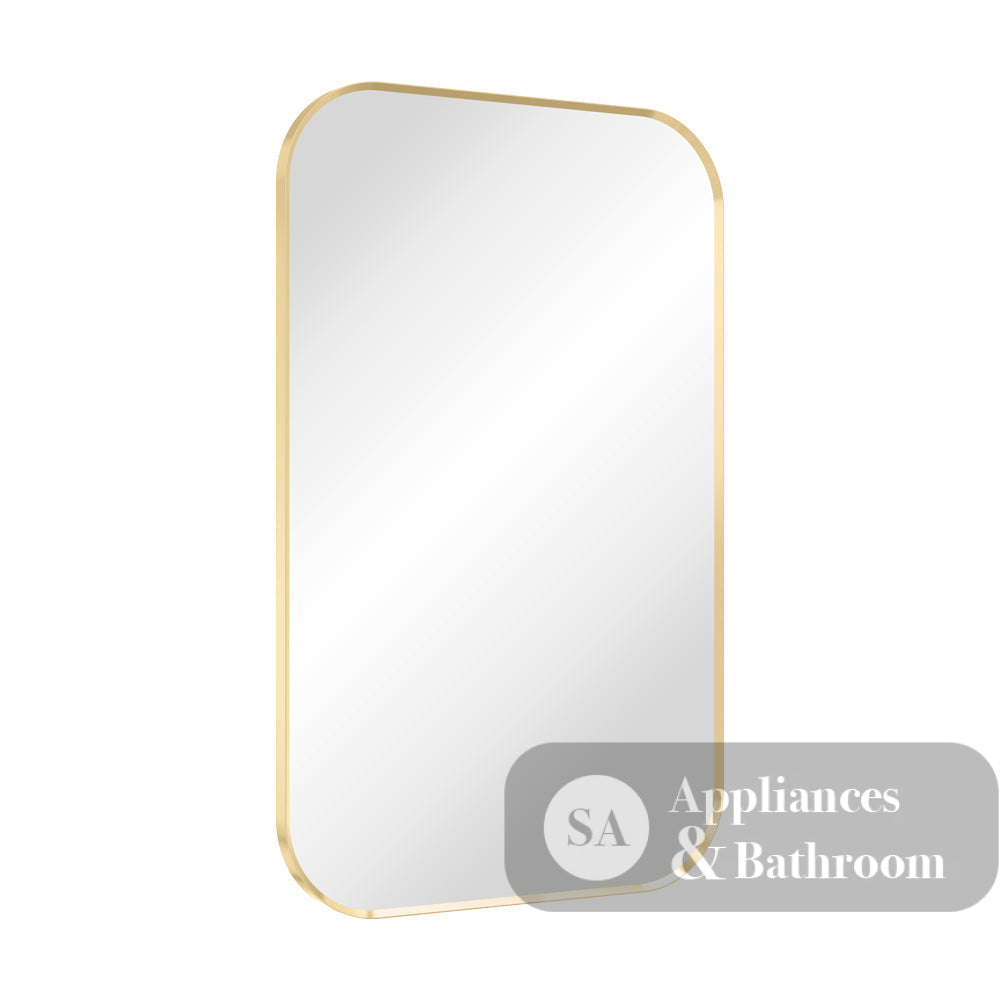 Fienza FMSS5080UB Tono Urban Brass Soft Square Framed Mirror 500 x 800mm - Mirrors