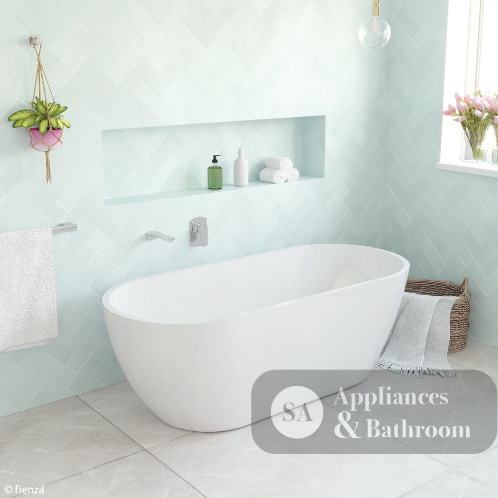 Fienza FR11572 Koko Freestanding Acrylic Bath Matte White - Freestanding Bath