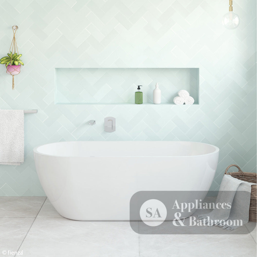 Fienza FR11572 Koko Freestanding Acrylic Bath Matte White - Freestanding Bath