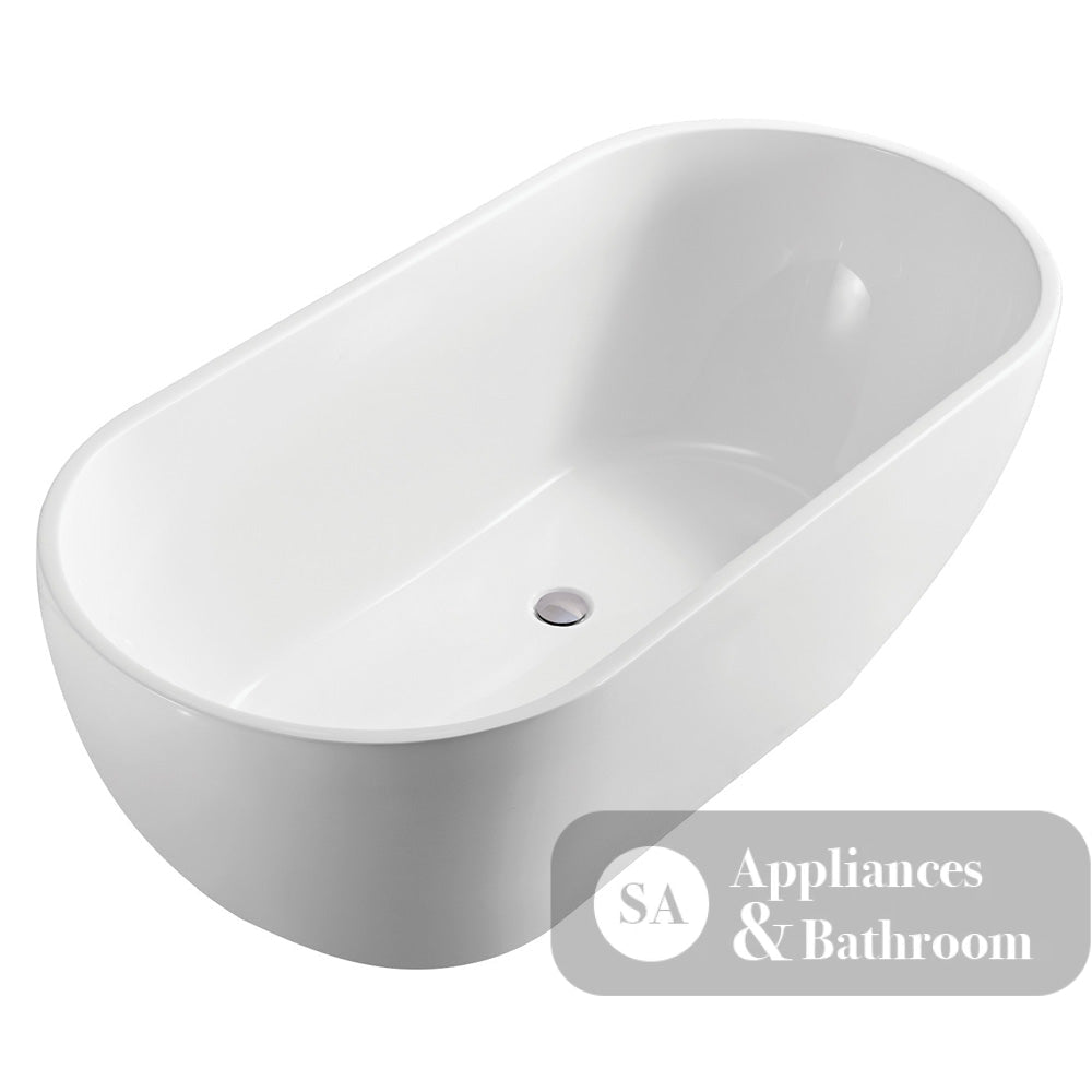 Fienza FR11572 Koko Freestanding Acrylic Bath Matte White - Freestanding Bath