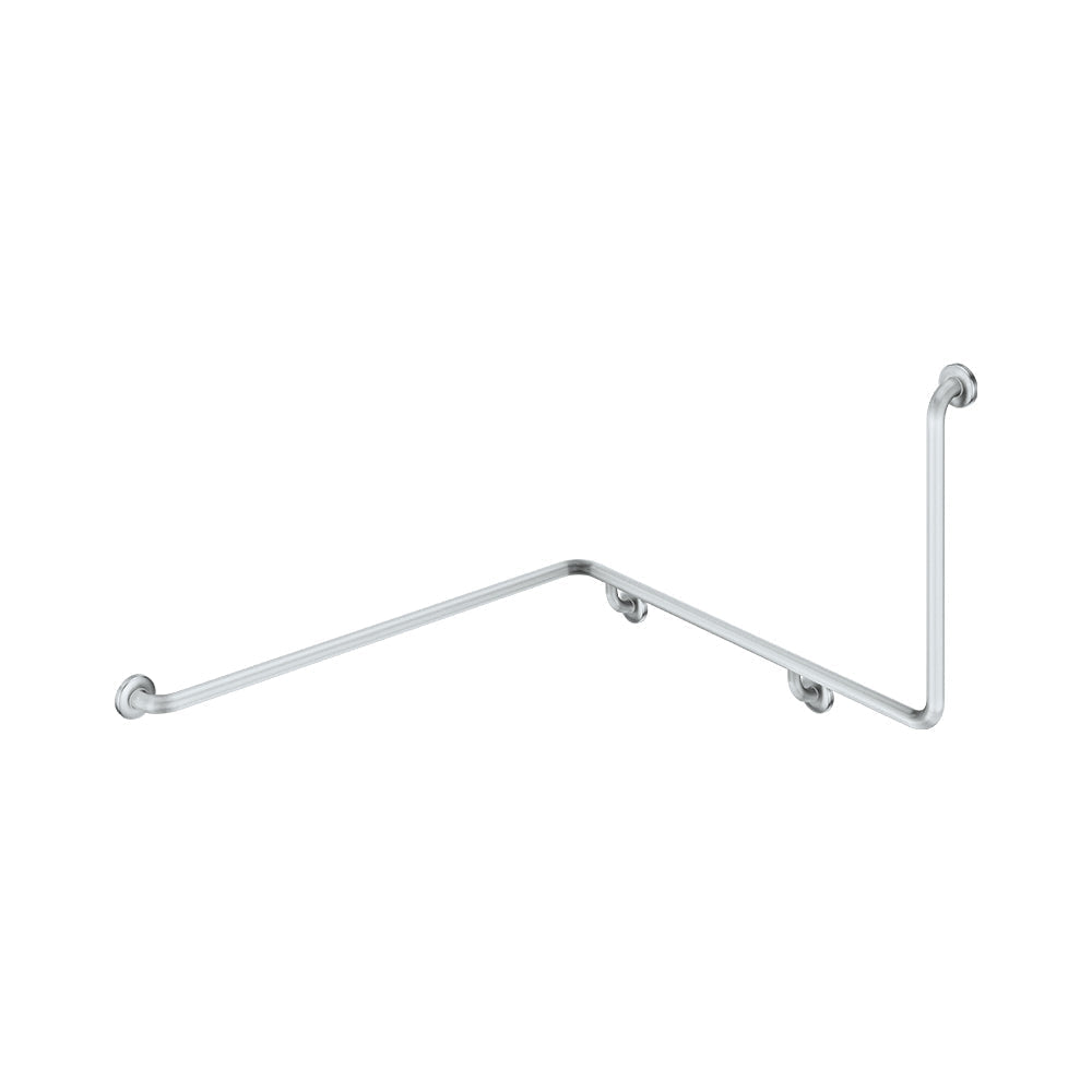 Fienza GRAB60103111L 90° Accessible Left-Hand Wrap Around Grab Rail Stainless Steel - Grab Rail