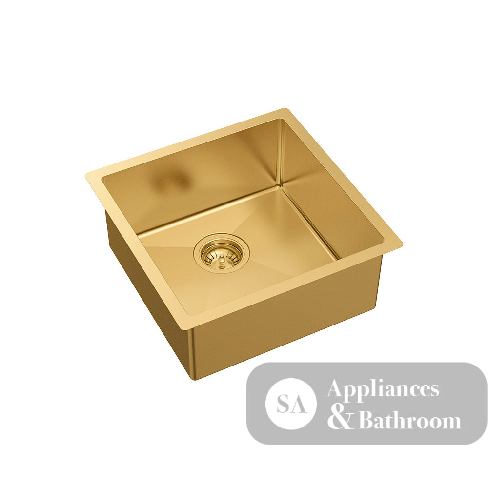 Fienza Hana 68401RB 32L Single Kitchen Sink PVD Rugged Brass