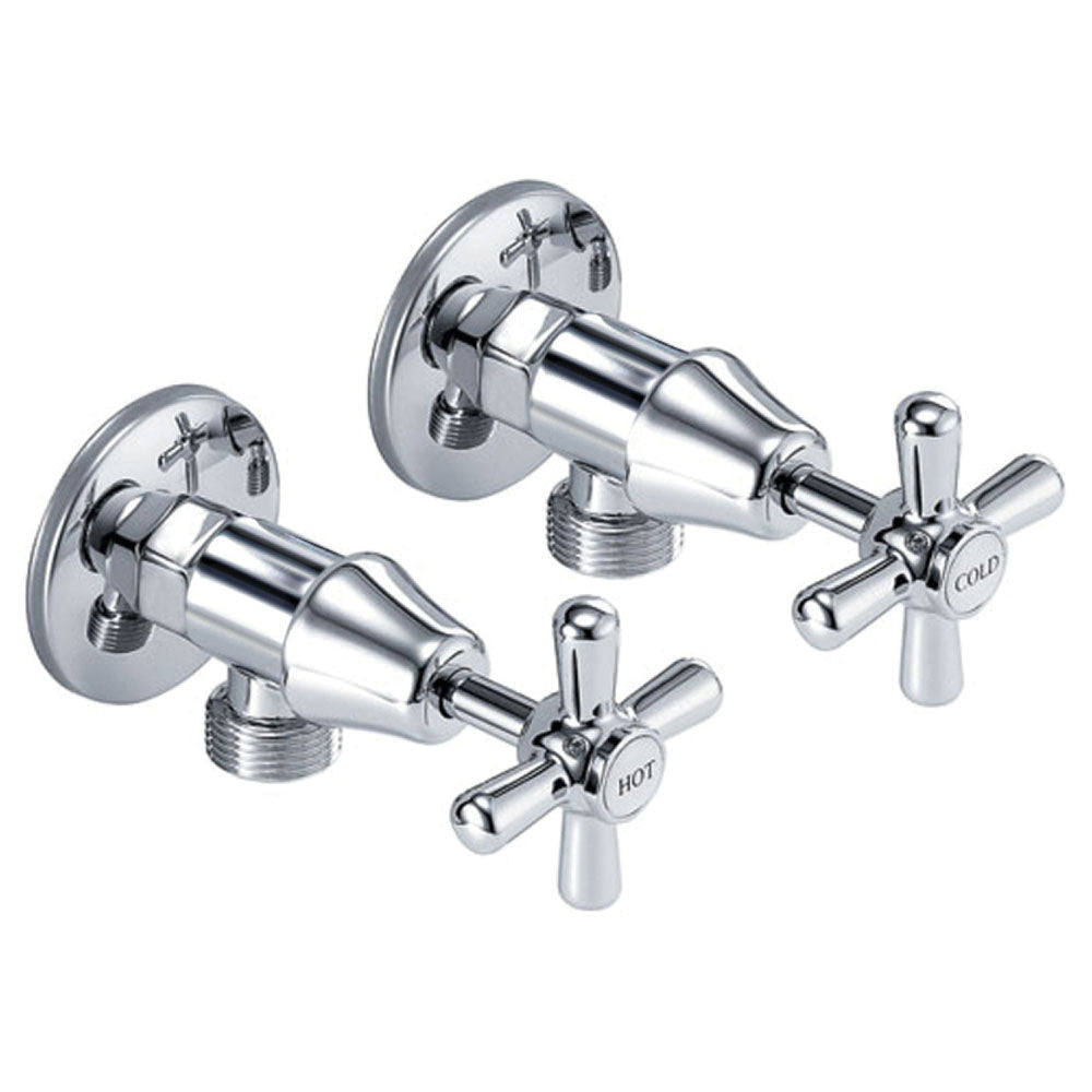 Fienza Houston Washing Machine Assemblies - Chrome Washing Machine Stops