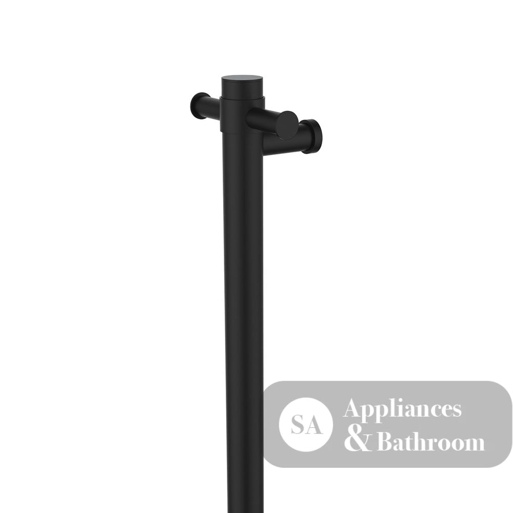 Fienza Isabella 827900MB Vertical Heated Towel Rail 100 x 900mm Matte Black