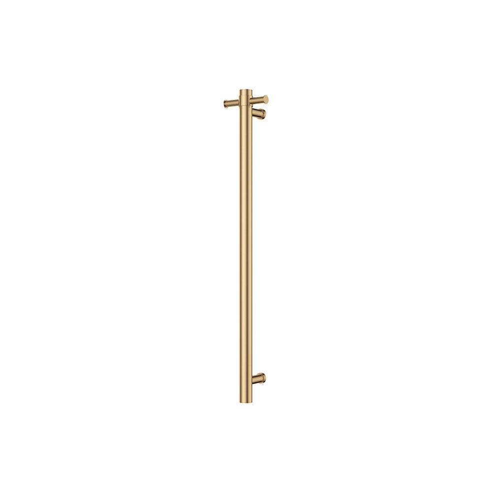 Fienza Isabella 827900UB Vertical Heated Towel Rail 100 x 900mm Urban Brass