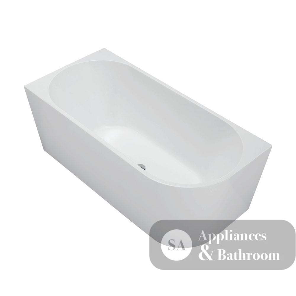 Fienza Isabella Acrylic Corner Bath 1700mm - Gloss White - Corner Baths