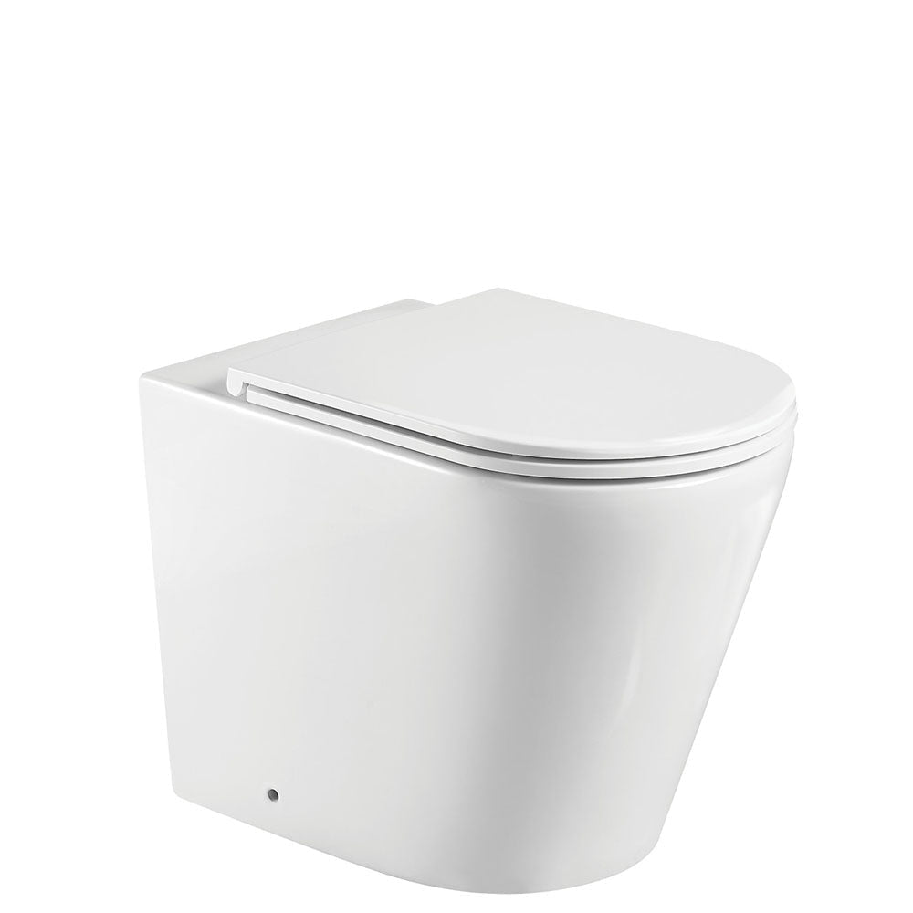 Fienza Isabella Wall-Faced Suite - Slim Seat Gloss White - Wall Faced Suite