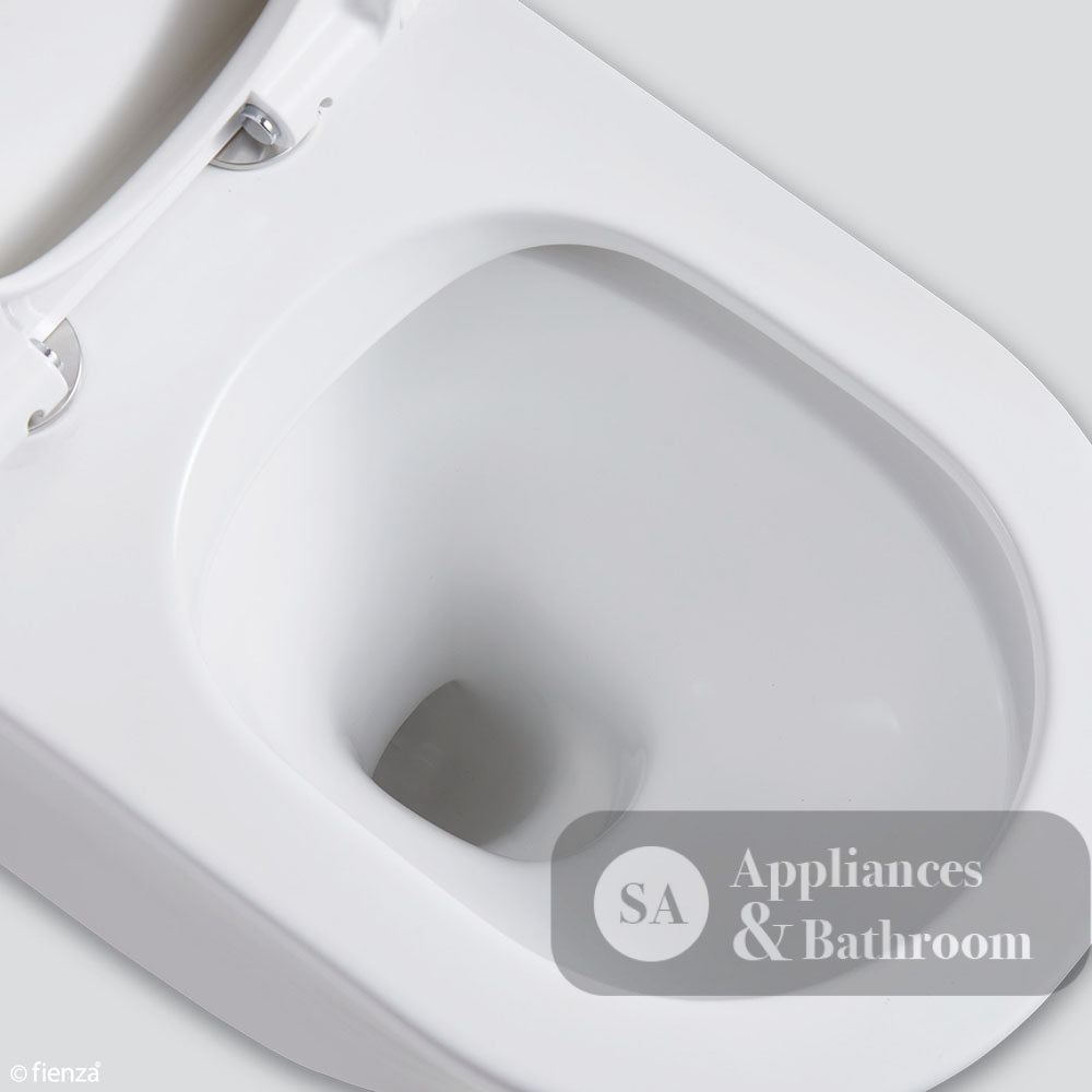 Fienza Isabella Wall-Faced Suite - Slim Seat Gloss White - Wall Faced Suite